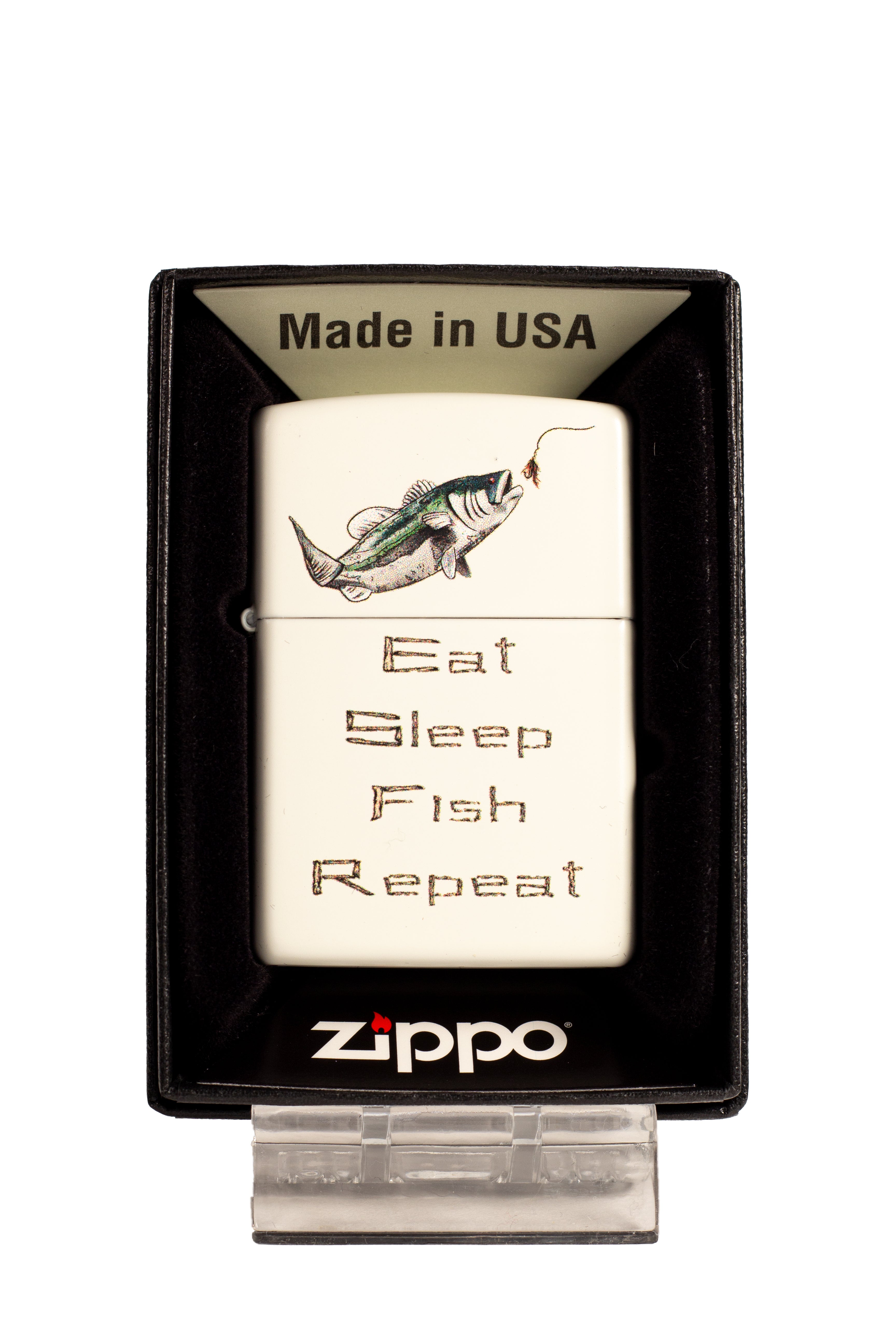  Zippo Lighter - Wild Trout Bass Fishing Rod Windproof