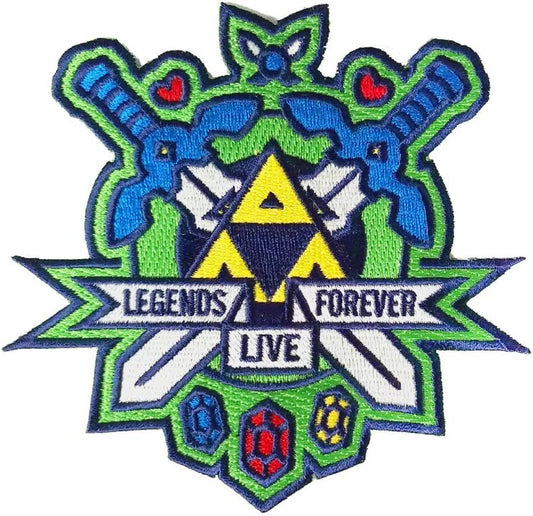 "Hit Restart" Legendary Hero Video Game Parody Embroidered Patch