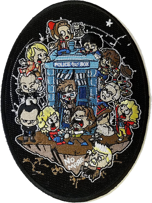 "Let's Play" Dr Who TV Show Parody Embroidered Patch